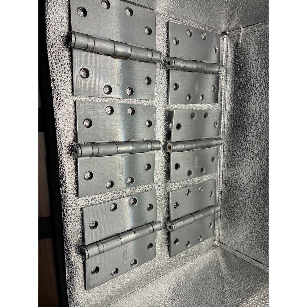 MacPro Stainless Steel Commercial Door Hinges 6 Pack Brushed Silver Heavy Duty